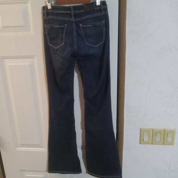 Buckle Dark Blue Flare & Wide Leg Jeans - Picture 5 of 9
